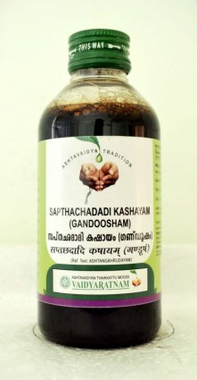 Vaidyaratnam Ayurvedic, Sapthachadadi Kashayam, 200 ml